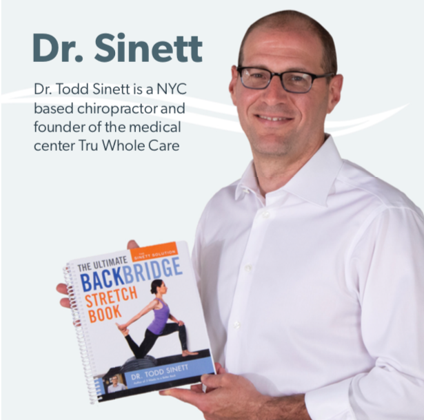 Chiropractor Todd Sinett Backbridge stretch book for back pain relief