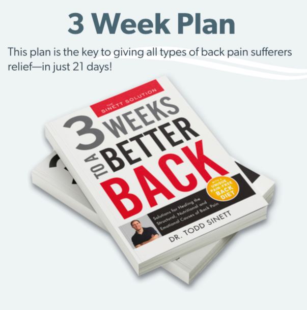 Back pain sufferers relief in only 21 days